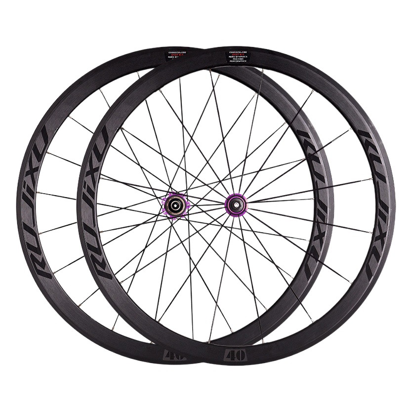 RUJIXU700c 40mm frame high straight break wind spoke Road bicycle wheel set 16/21 hole