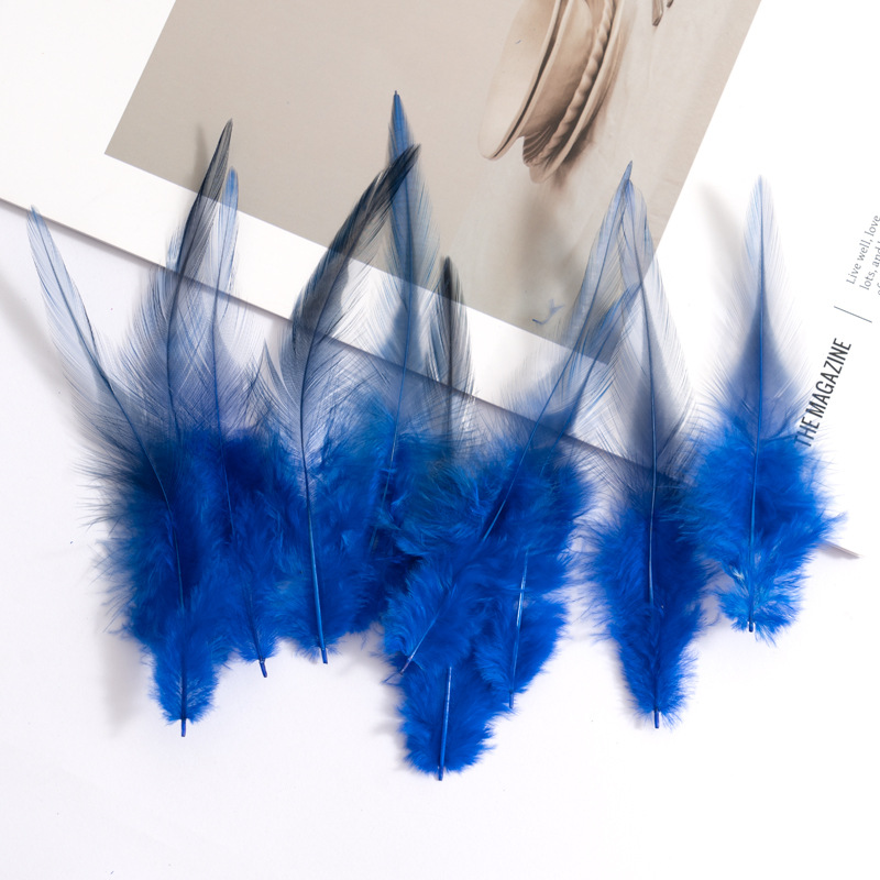 Picture of Factory wholesale funny cat stick feather diy cat toy color red pointed pheasant feather crafts jewelry decoration materials