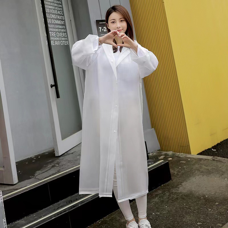 Picture of Raincoat Non-Disposable Raincoat Thickeneded Adult Raincoat Manufacturer Wholesale Outdoor Travel Eva Portable Transparent