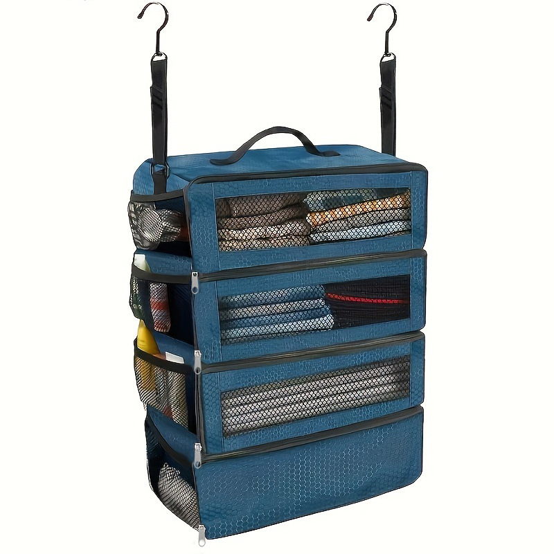 Picture of Foreign Trade Explosions Travel Clothes Storage Bag Large Capacity Wardrobe Student Dormitory Finishing Wall Hanging Storage Bag