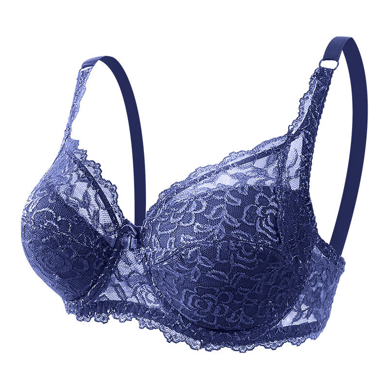 Picture of North American cross-border lace CD plus size bra underwear foreign trade Amazon adjustable push up comfortable women's bra