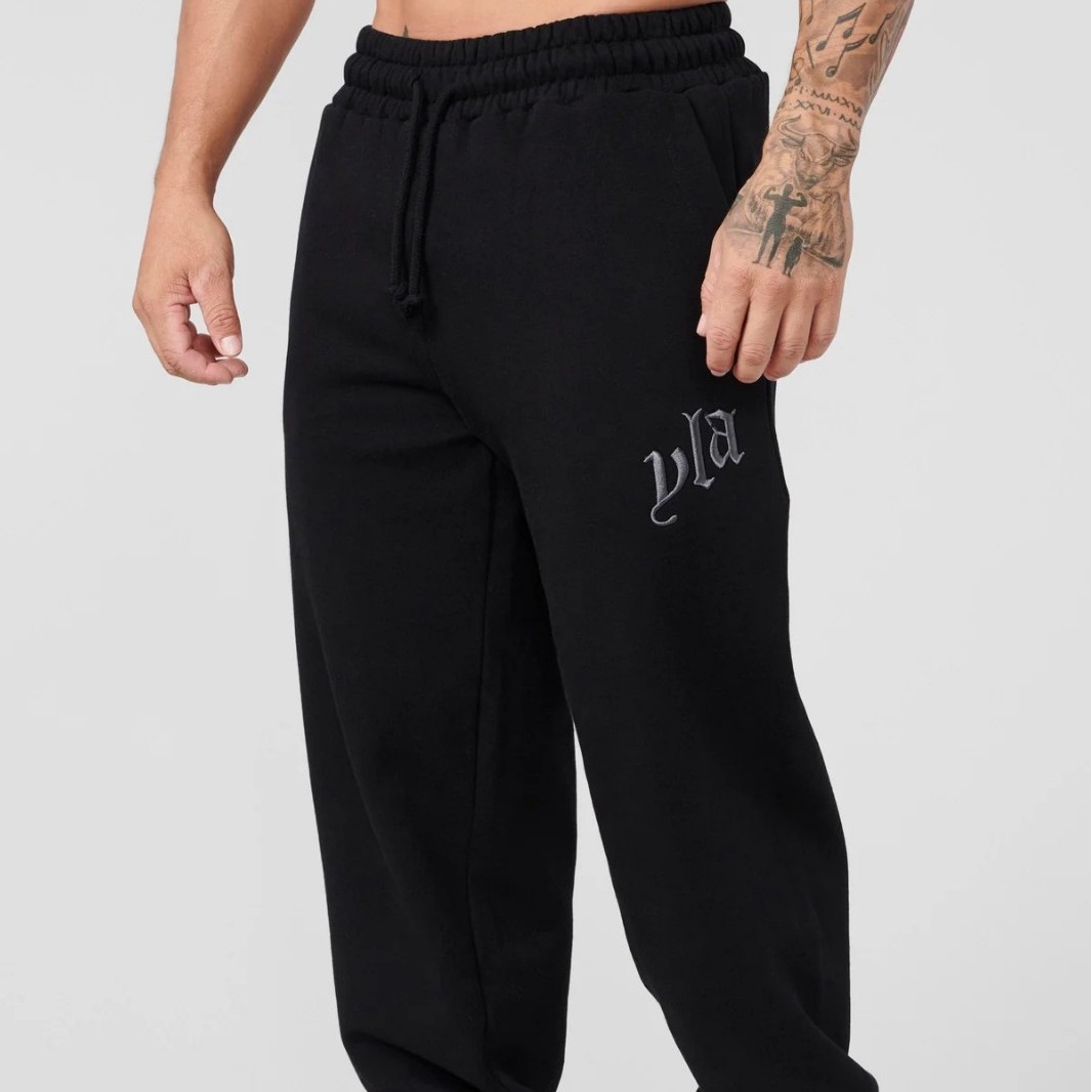 New Men's Sports Pants Heavy Trousers with Trousers Embroidered Trousers Jogger Sports Fitness Leg Pants Sweatpants