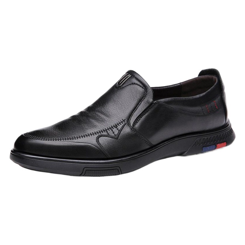Autumn and winter first layer cowhide men's shoes tide soft bottom soft surface leather casual shoes step-in Joker leather shoes wholesale