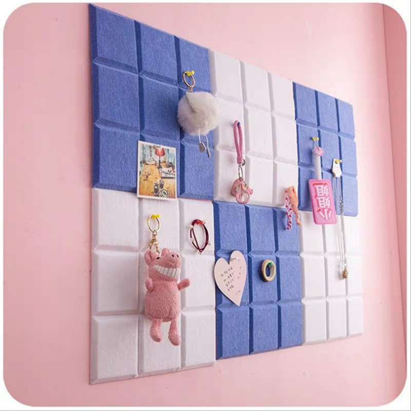 Picture of Cross-border polyester fiber color Jiugongge felt board soundproof sound-absorbing board kindergarten school classroom display board