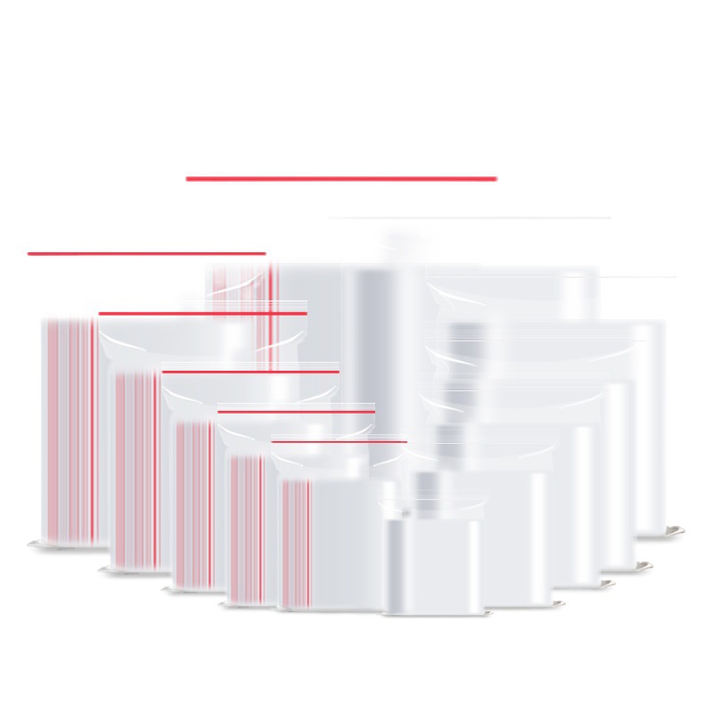 pe self-sealing bag transparent sealing bag thickened plastic packaging bag large sealing bag jewelry plastic sealing bag wholesale customization