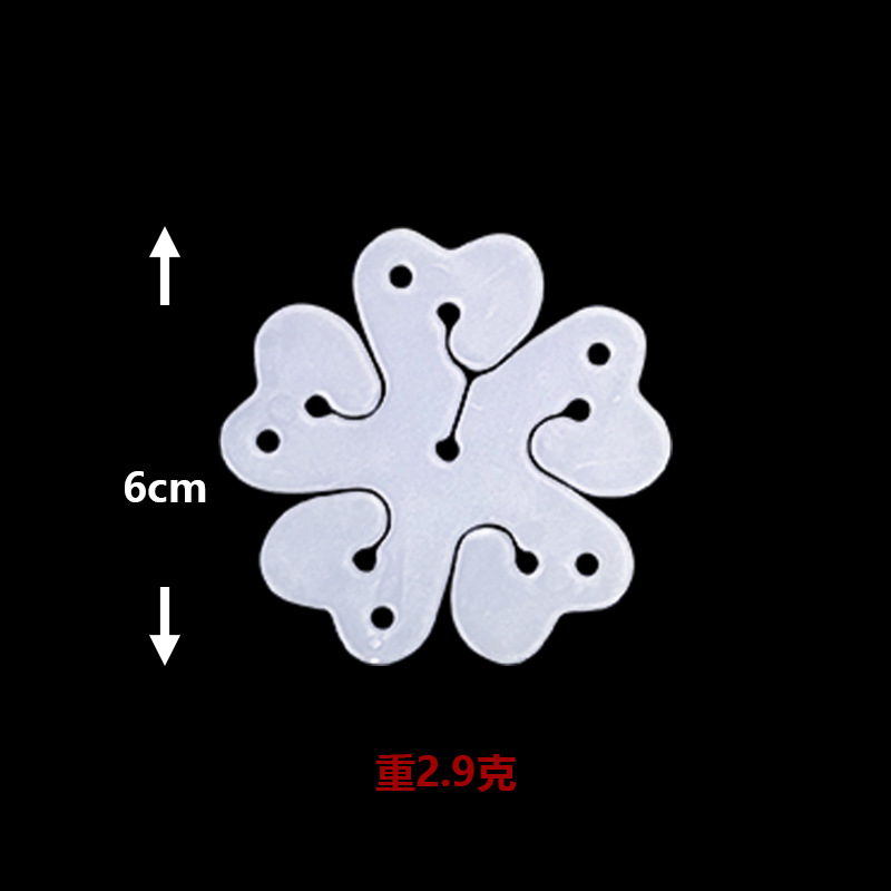 Picture of Balloon Plum Blossom Clip Flat Ring Buckle Wedding Room Layout Party Birthday Goods Decoration Modeling Buckle Card Clip Balloon Matching