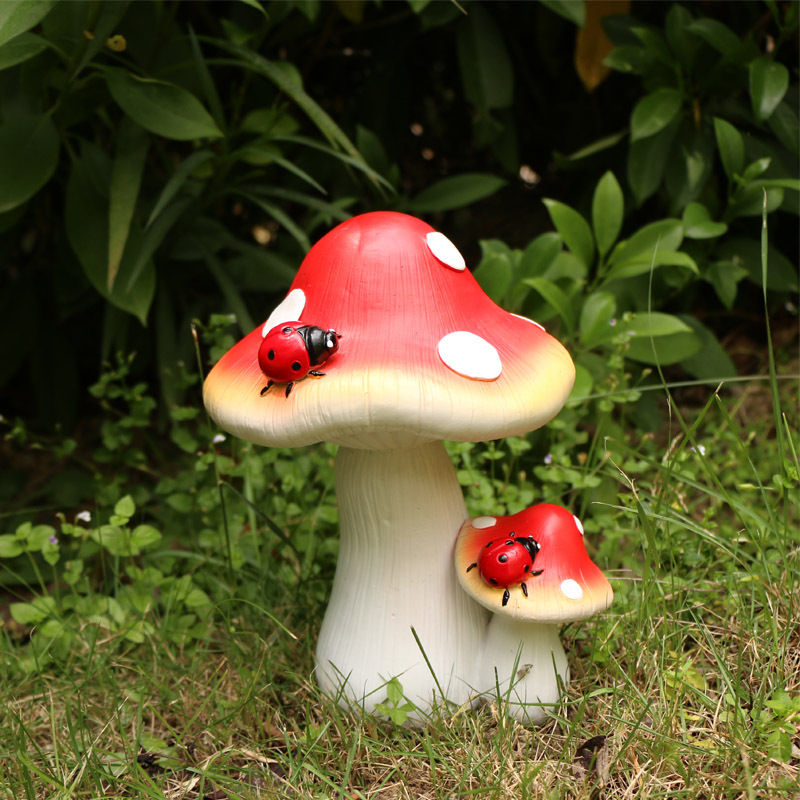 Picture of Cross-Border Outdoor Courtyard Landscape Decorations Garden Potted Bonsai Decoration Simulated Mushroom Micro Landscape Lawn Ornaments
