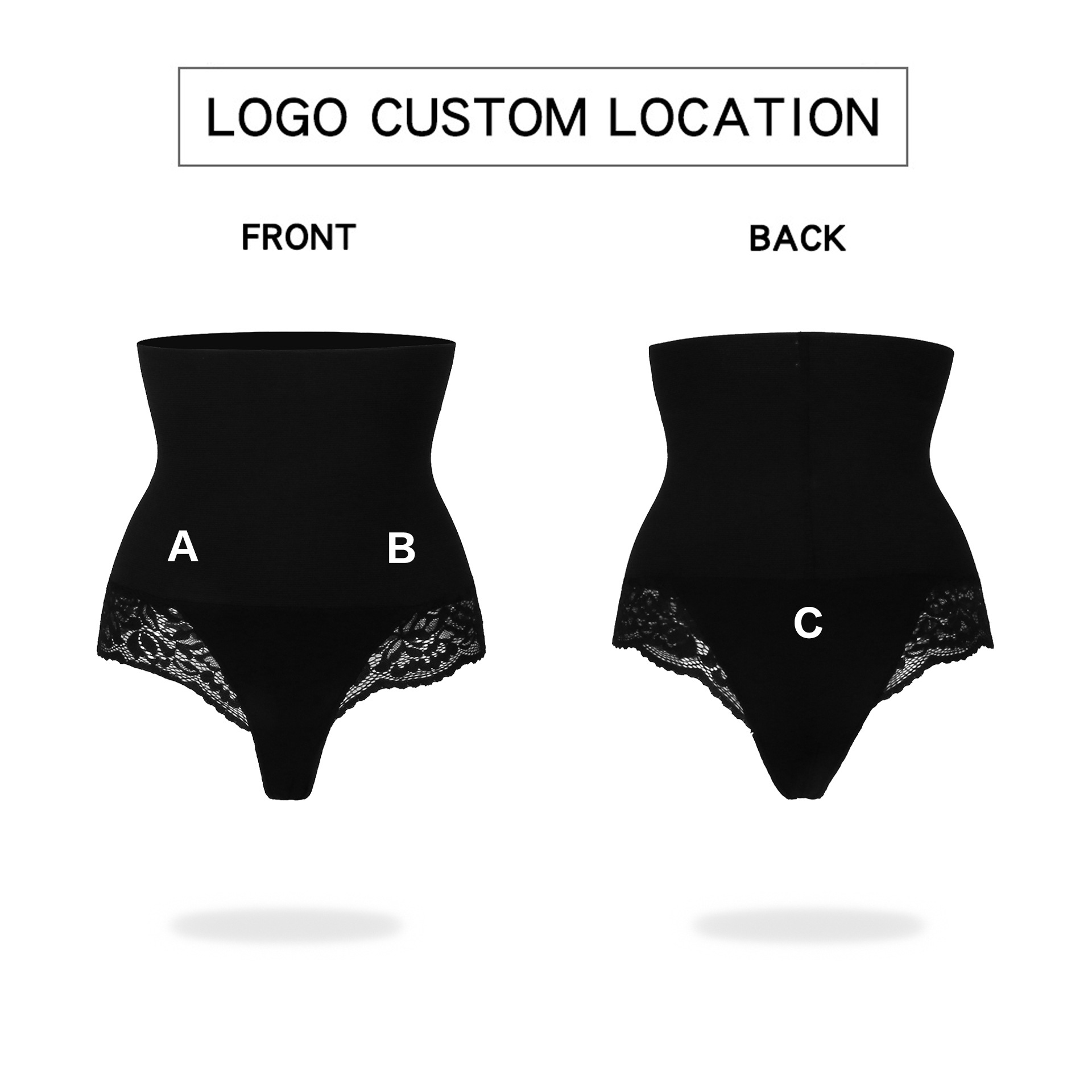 Picture of European and American Belly Pants Strong Belly Pants Summer Thin Sexy Lace-edge T-shaped Briefs Women's Shaping Pants
