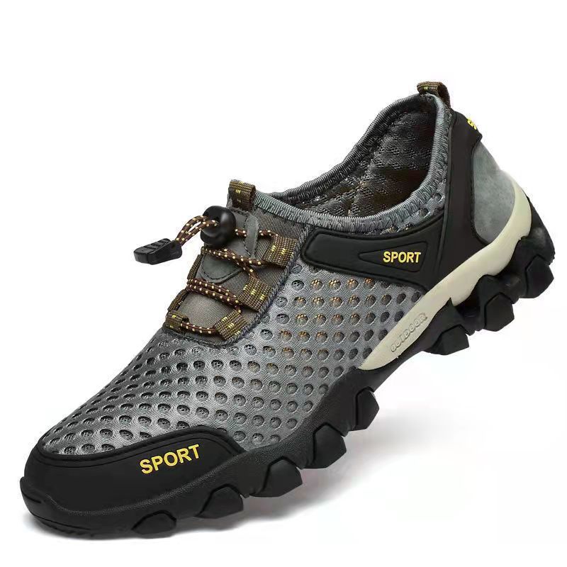 Picture of Summer men's shoes wading shoes outdoor breathable hiking shoes cross-border wholesale comfortable hollow mesh men's shoes