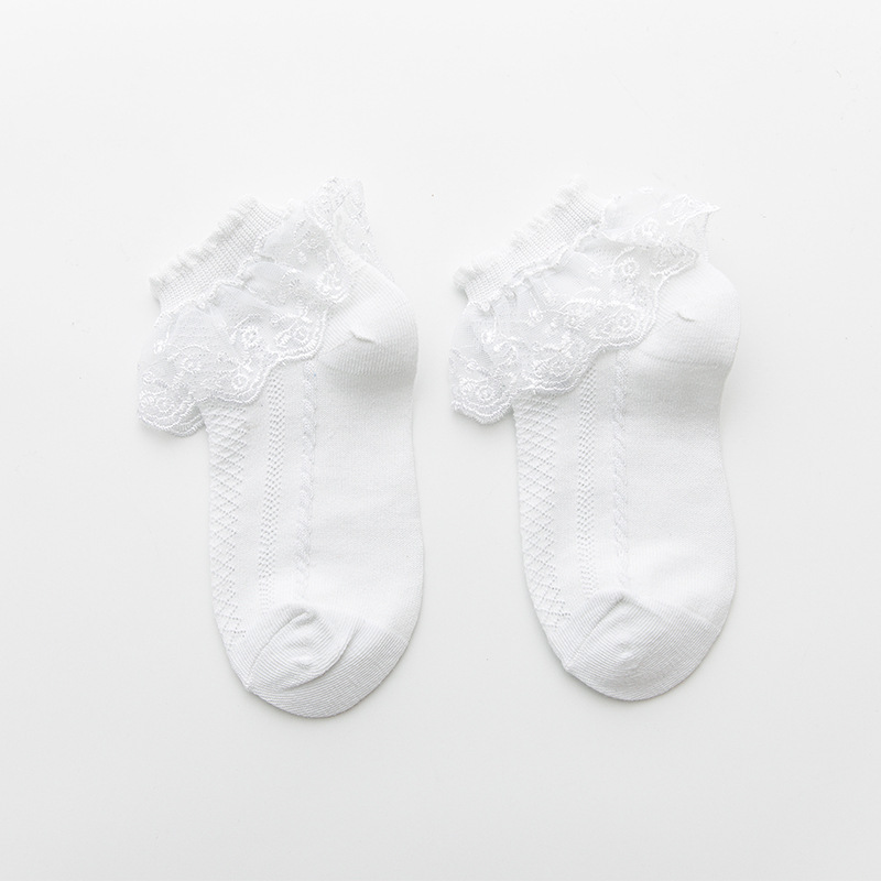 Picture of 2025 Spring and Autumn Princess Socks Lace Socks Short Socks Baby Sweet Cotton Socks Summer Thin Invisible Socks Children's Socks