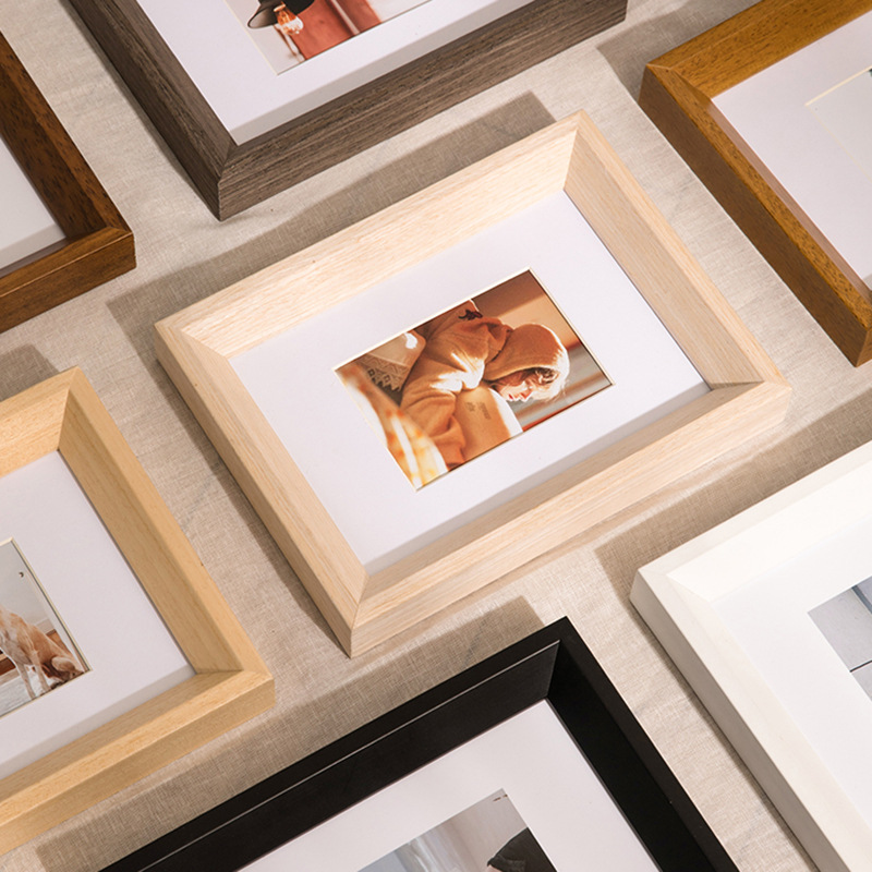 Picture of Nordic solid wood photo frame decoration creative 6-inch photo frame decoration 7-inch 8 wall-mounted picture frame wash photo into photo frame