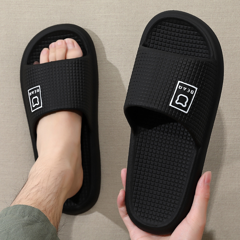 Men's Slippers Summer Outer Wear Dung Sense Plaid Soft Bottom Home Indoor Household Simple Non-slip Sandals for Women Wholesale