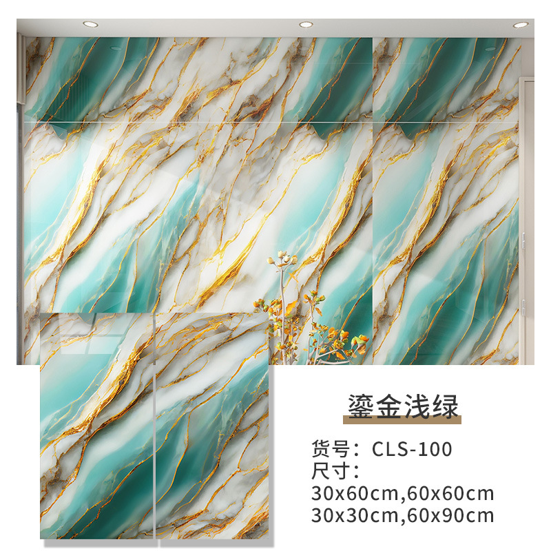 Picture of Wall Stickers Self-Adhesive Rental House Renovation Supplies Bedroom Wallpaper Home Background Wall Decoration Stickers Imitation Tile Wallpaper