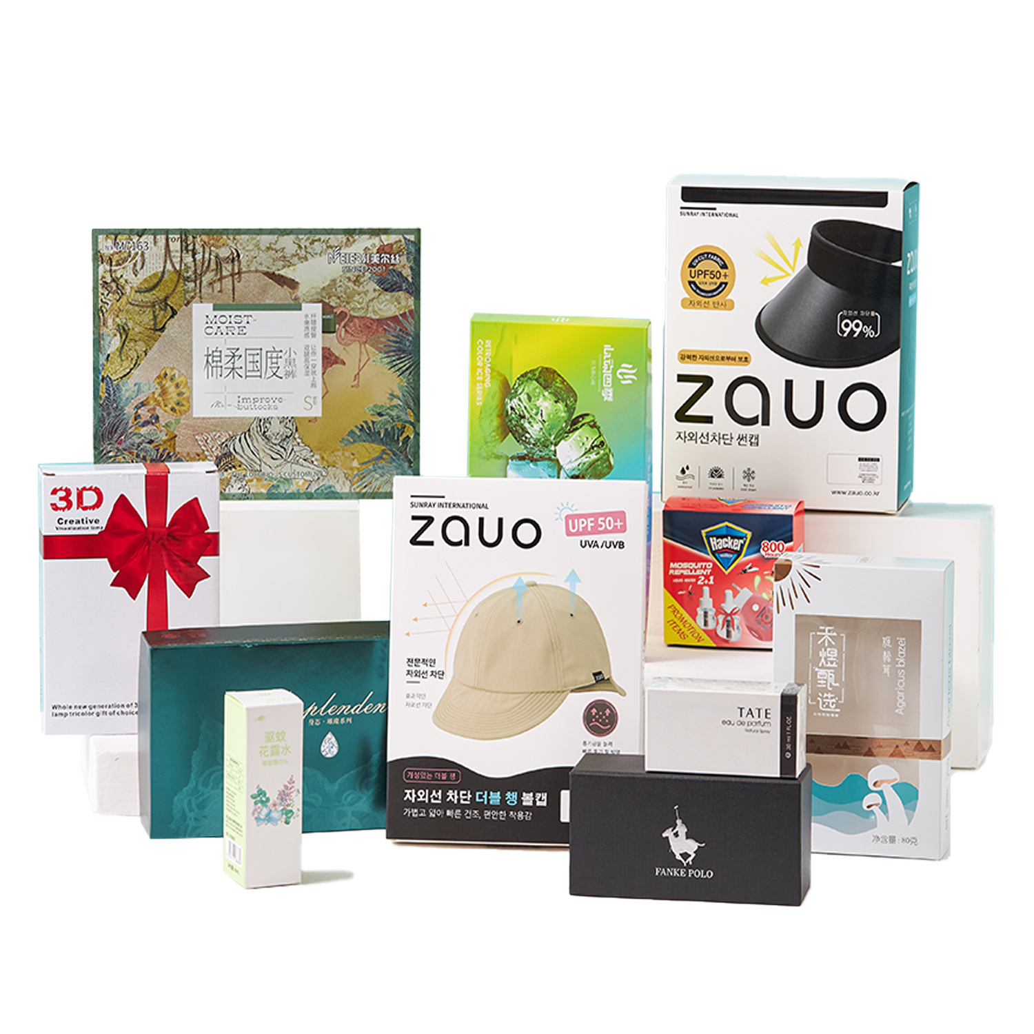 Picture of Custom packaging box aircraft box jewelry box portable gift box white card box corrugated box heaven and earth cover drawer box book box