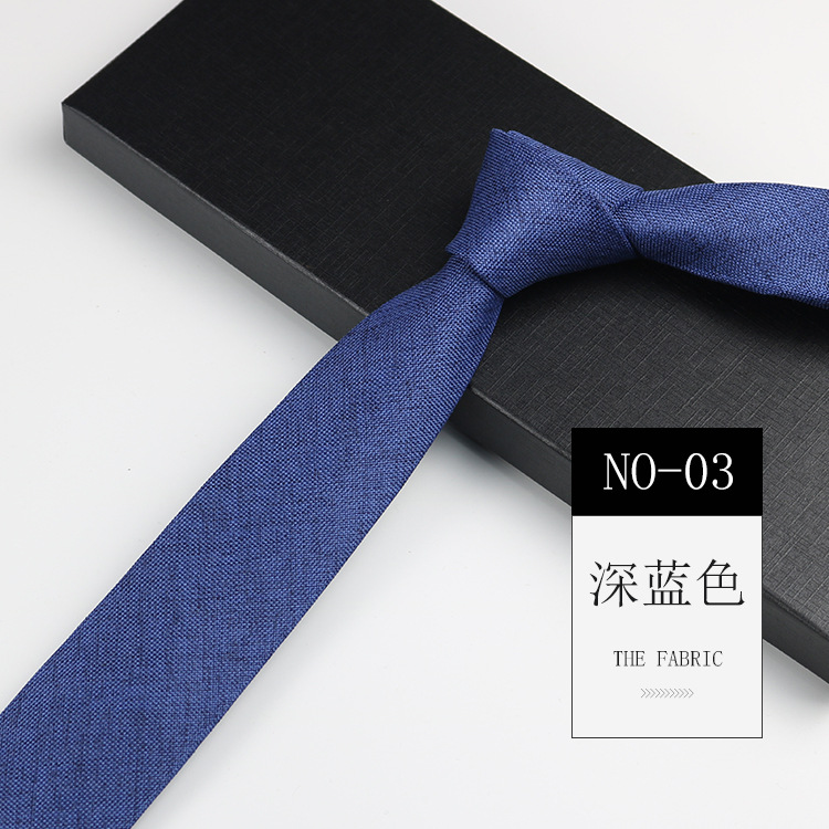 Picture of Men's formal wear for work professional Korean wedding groom artistic simple academic style blue gray 6cm hand tie