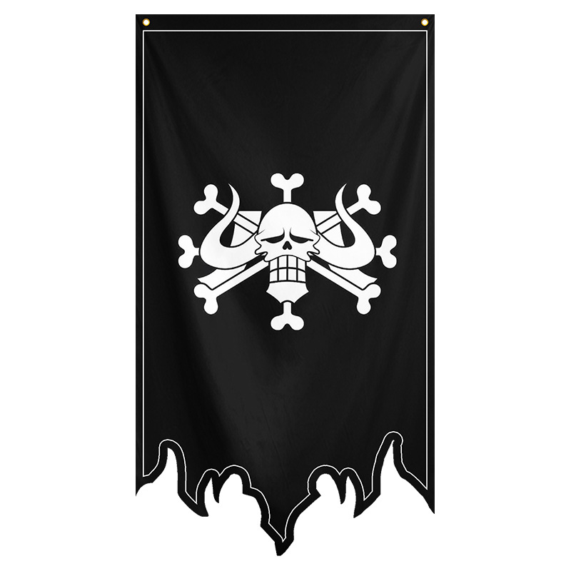 Picture of One Piece Legion Flag Pirate Flag Flag Cartoon Animation COSPLAY Decorative Flag Factory Outlet