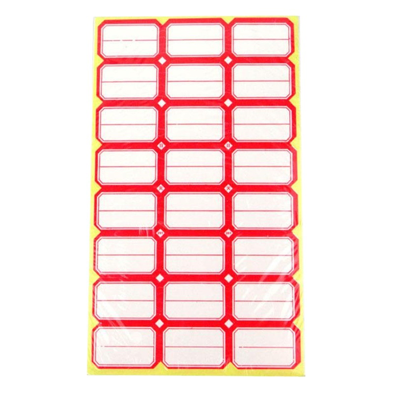 50 Sheets of Self-Adhesive Labels, Office Blank Handwritten Label Paper, Price Stickers, Self-Adhesive Name Stickers, Mouth Paper