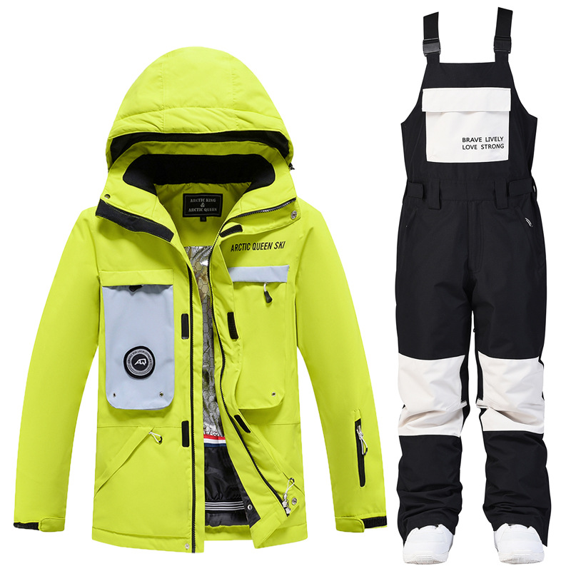 Picture of Women's Ski Suit Men's Winter Outdoor Windproof Waterproof Warm Thickened New Arrival Snowboard Double Ski Suit