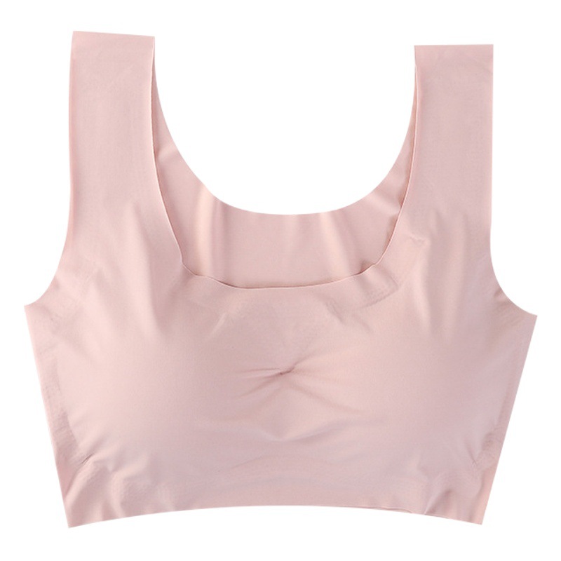 Shangpin Anxin Generation Seamless No Steel Ring Ice Silk Gather Large Size Running Vest Yoga Sports Underwear Women's Bra