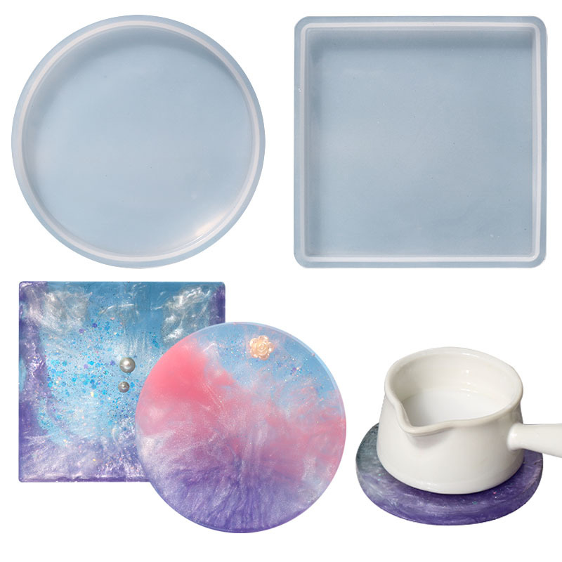 Triumphant diy glue drop mold coffee cup anti-scalding coaster silicone mold cross-border exclusive