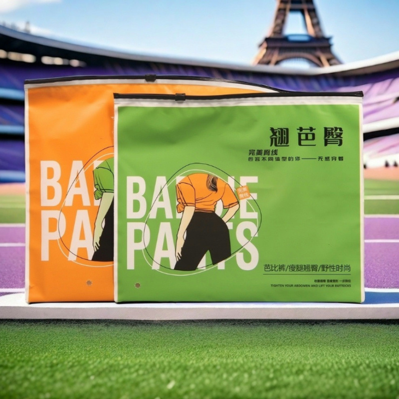 Qiao Ba Hip Leggings Packaging Bag Spring and Autumn Barbie Pants Leggings Pantyhose Leather Pants Outer Wear Pants Zipper Bag