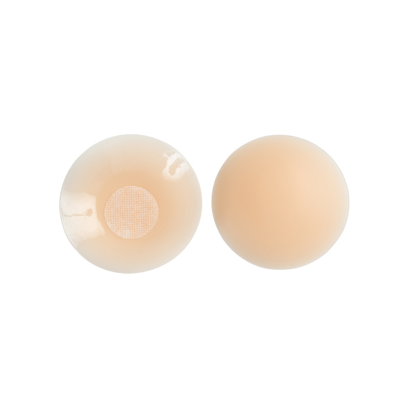 Picture of Traceless skin color ultra-thin nipple stickers silicone solid anti-bump chest stickers dress anti-light areola stickers wholesale