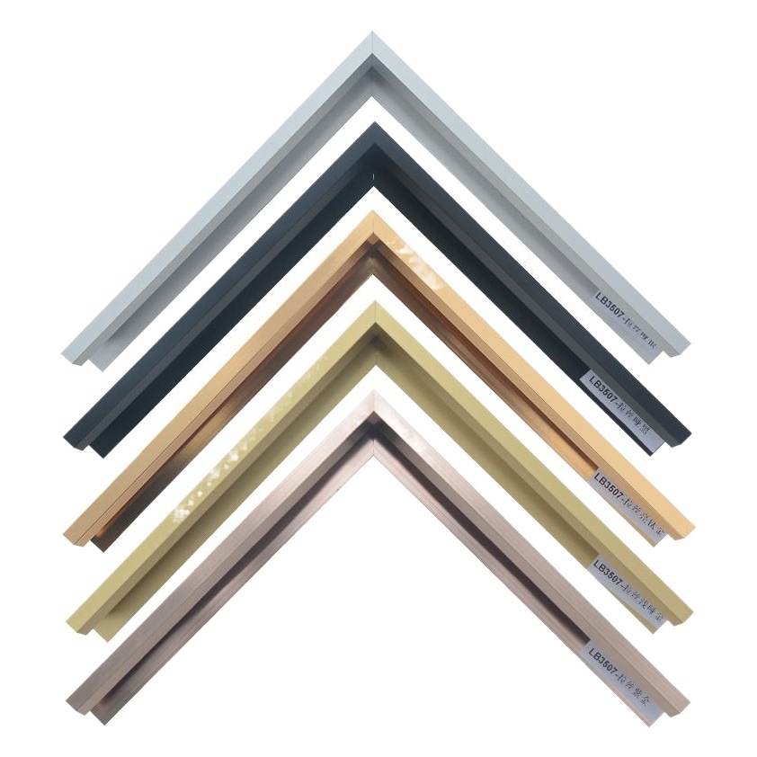 Xinyinghua aluminum alloy photo frame profile picture frame line wholesale Crystal porcelain painting advertising certificate mirror frame processing