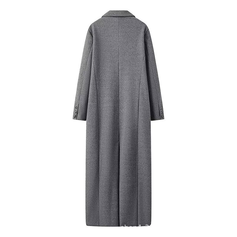Picture of European and American Cross-Border Wholesale 2024 Autumn and Winter New Women's Fashion Button Long Woolen Coat