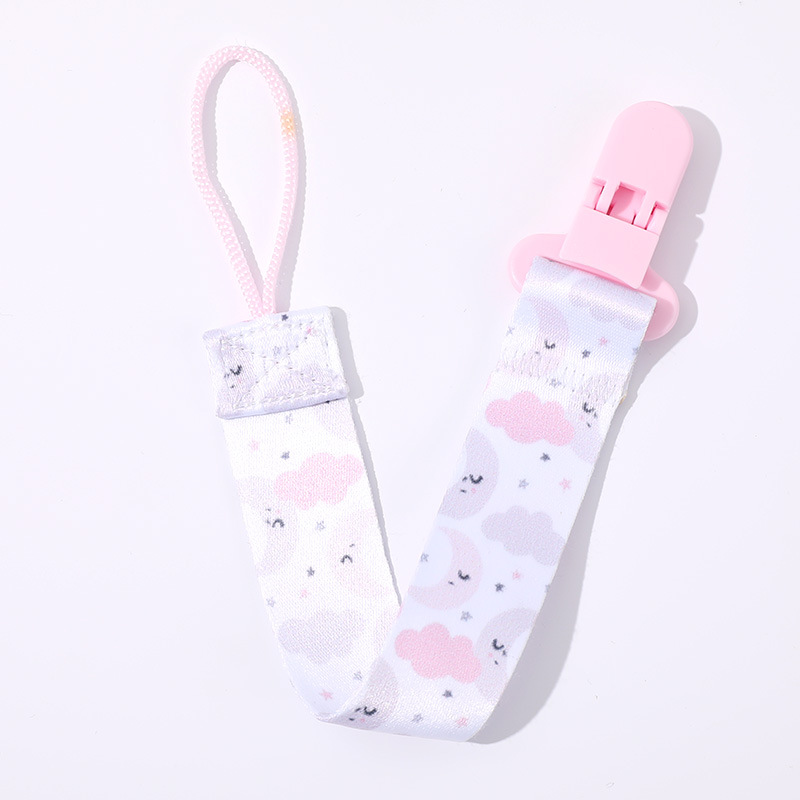 Picture of Factory in stock direct double-sided floral pacifier chain baby toy teether anti-drop chain lanyard baby anti-drop strap