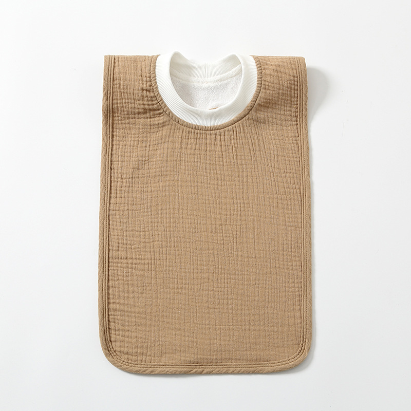 Baby's saliva towel enlarged pullover gauze baby's bib washing towel multi-functional waterproof bib brushing teeth wipe face