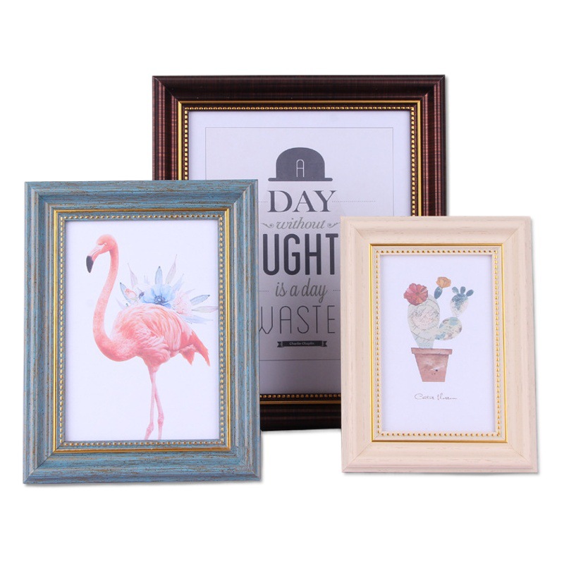 European-style retro photo frame 8-inch 10-inch A4 certificate frame wedding studio decoration photo frame wall-mounted wholesale