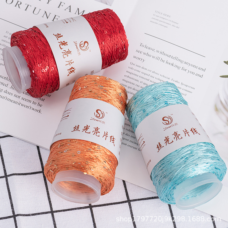 Hot Selling Hand-knitted Wiring mercerized Bead Line Stick Knitted Sweater Yarn Twister