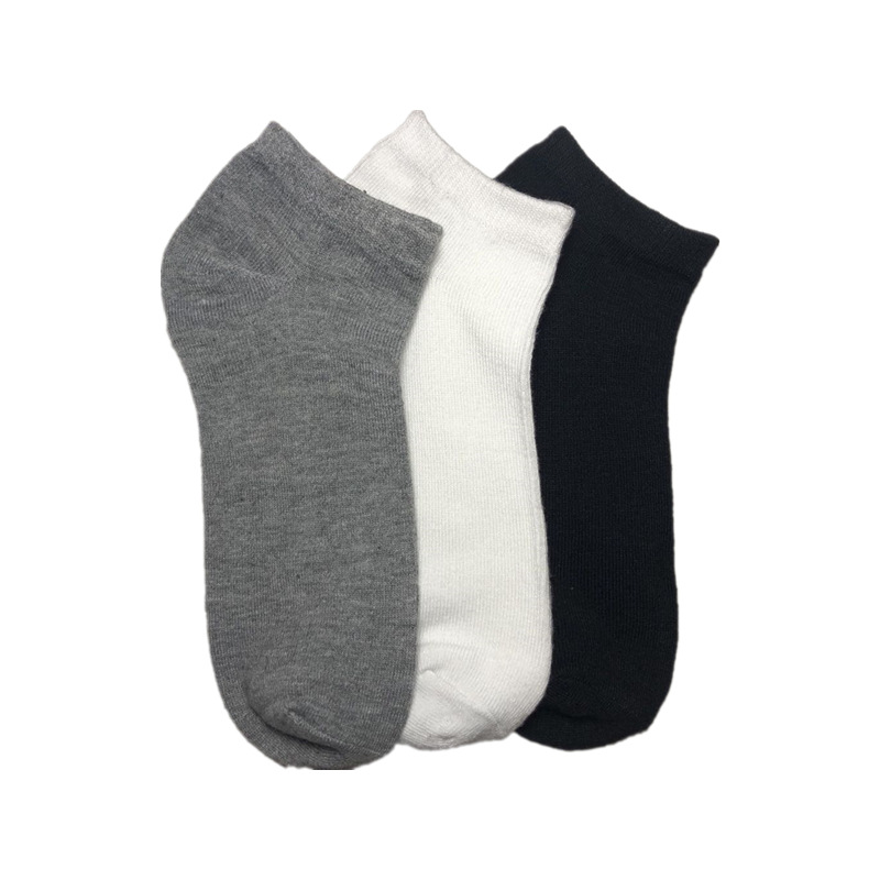 Picture of Socks Men's Socks Sweat-Absorbent Short Summer Thin Low-Cut Shallow Mouth Invisible Versatile Black and White Gray Boat Socks Wholesale