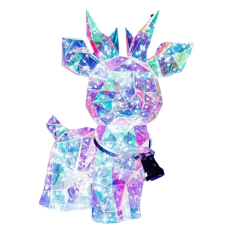Tanabata Valentine's Day gift magic bear doll creative gift colorful cute luminous rabbit ornaments wholesale