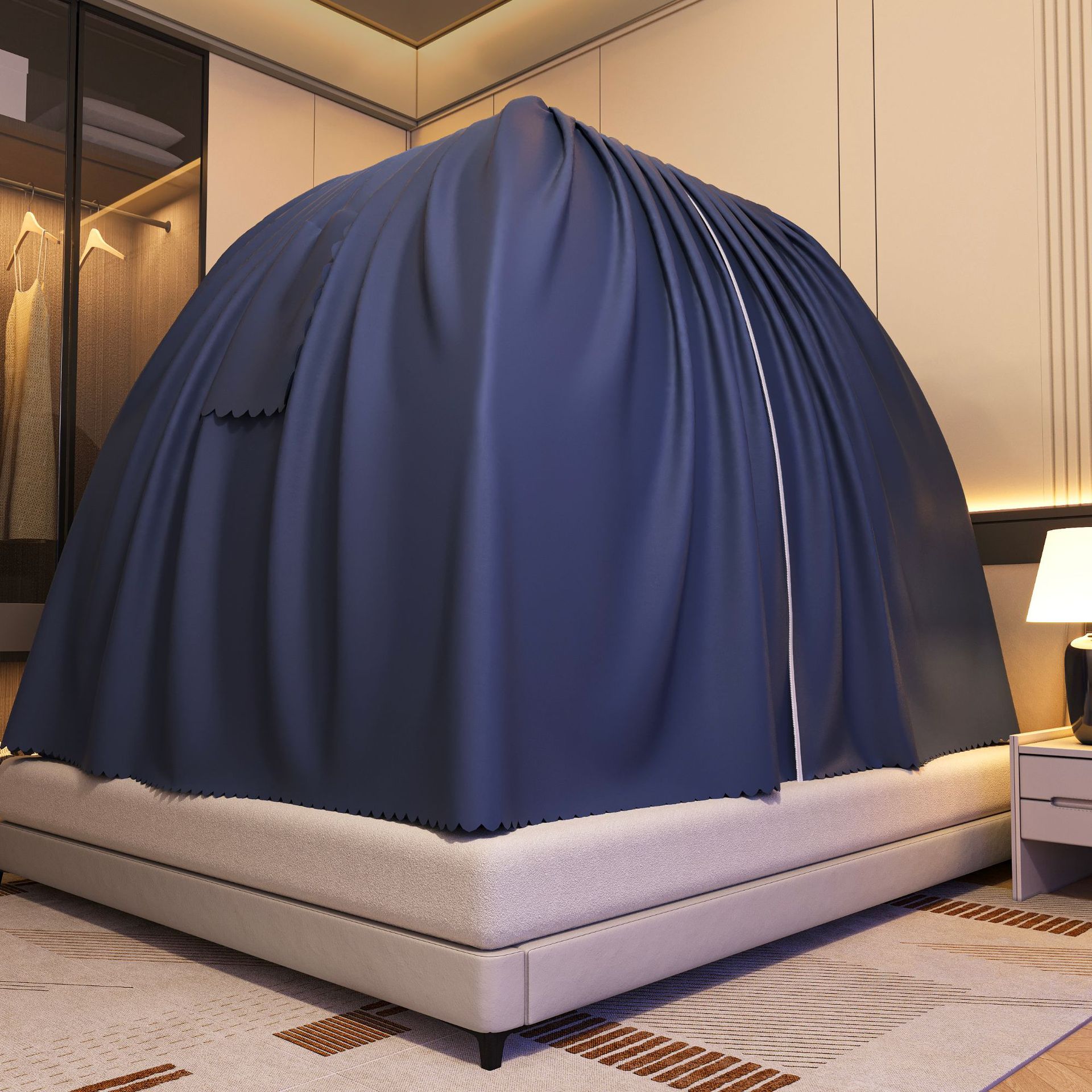 Special Shade Curtain for Yurt Full Enclosure Windshield and Dust-proof Indoor Privacy Anti-peeping Cloth Cover Bed Mantle Warm Mosquito Net