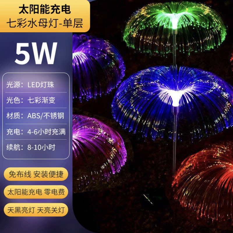 Cross-border Amazon solar water lamp reed lamp LED color light outdoor courtyard decorative lamp landscape lamp
