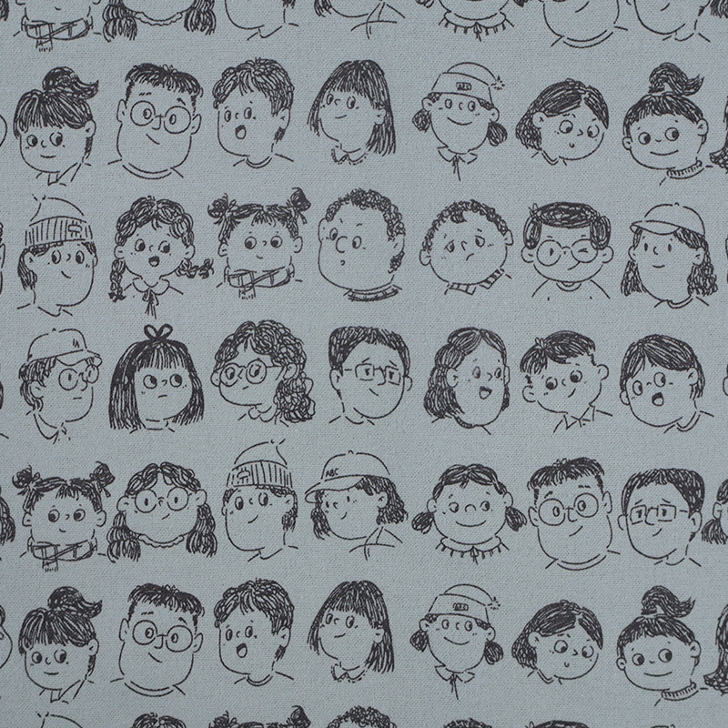 Picture of in stock cotton autumn and winter sanding children's clothing printed fabric group photo floral boys shirt bloomers fabric