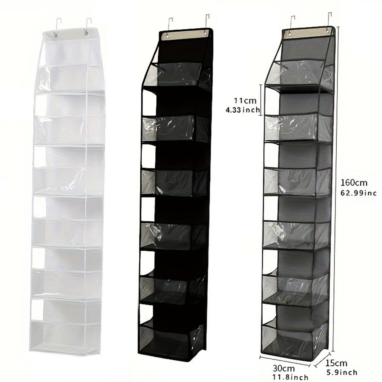 Picture of Storage Hanging Bag Wall-Mounted Door Rear Stereo Multi-Layer Dormitory Storage Bag Multi-Functional Clothing Toy Storage Bag Storage