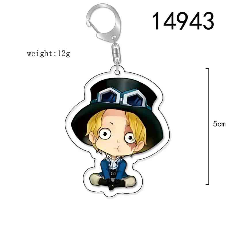 Picture of Cartoon hang one piece peripheral acrylic keychain pendant lufeiqiao barosolon esanzhi Sabo