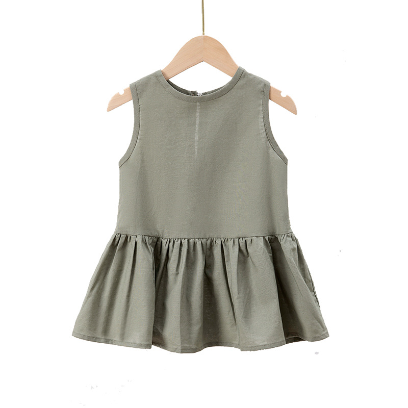 Picture of Sling dress Children's Women's AliExpress Spring and Autumn New Class A Summer 2025 New dress Big Children's Cotton