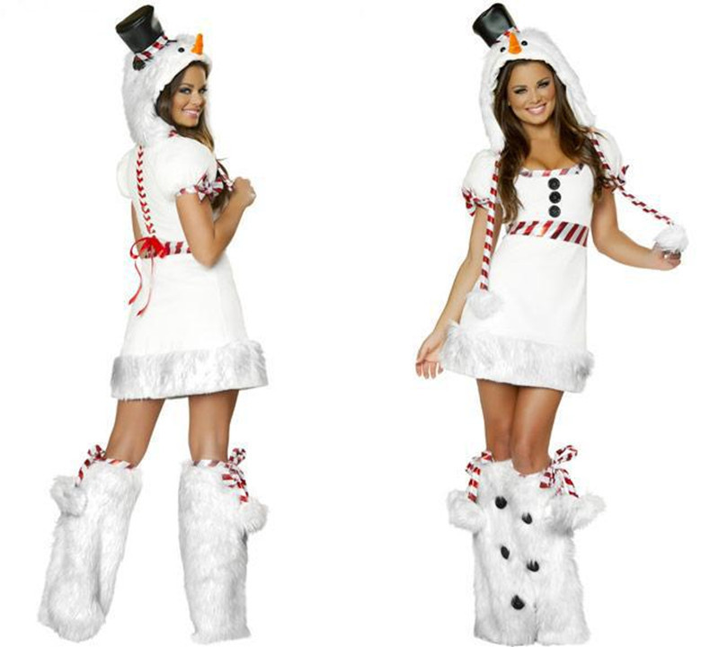 Snow Penguin Dress Sexy Halloween Costumes Snowman Dress Studio Shooting Dress Christmas Dress Uniform