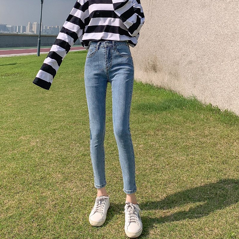 Picture of Daifa Large Size Jeans Women's Autumn and Winter 2022 New High Waist Slimming Stretch Tight Slim Fit Pencil Pants