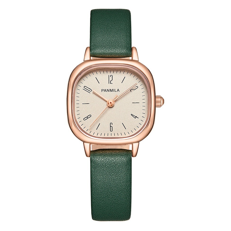 Small Square Watch PAMILA/PAMILA Simple Fashion Square Women's Watch Elegant Quartz Belt Women's Watch