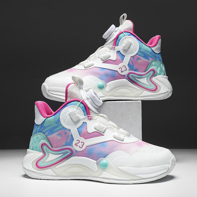 Girls' shoes 2025 autumn new children's sneakers mesh breathable girls anti-slip middle and large children running basketball shoes