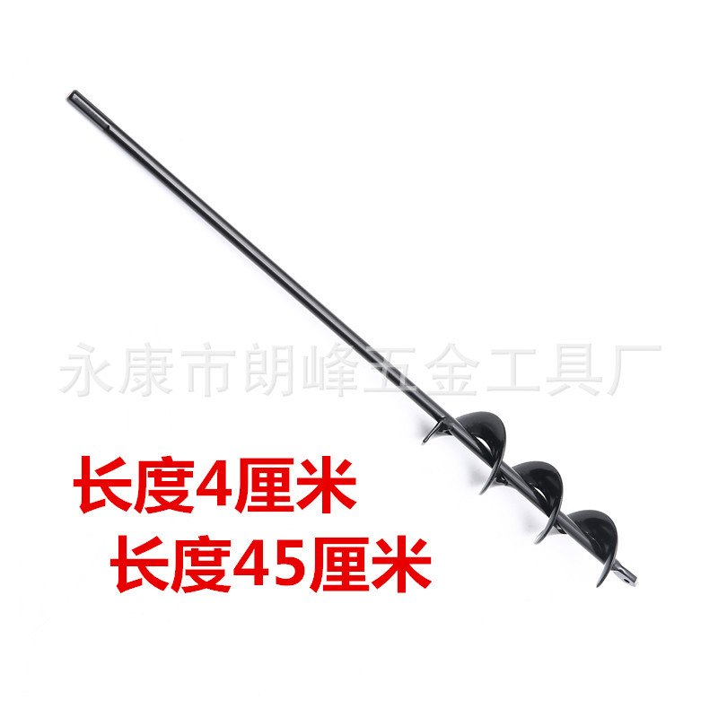Picture of Wholesale ground drill supporting charging hand electric drill spiral rod twist garden vegetables flowers drill soil pit drill bit