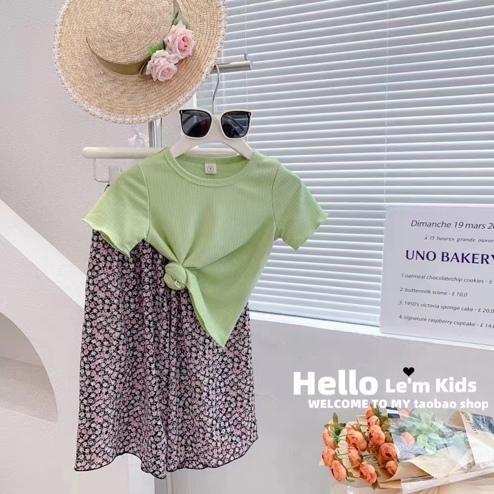 Picture of Summer new girls' pastoral style candy color cold casual trendy mosquito-proof sun protection lightweight holiday floral straight pants