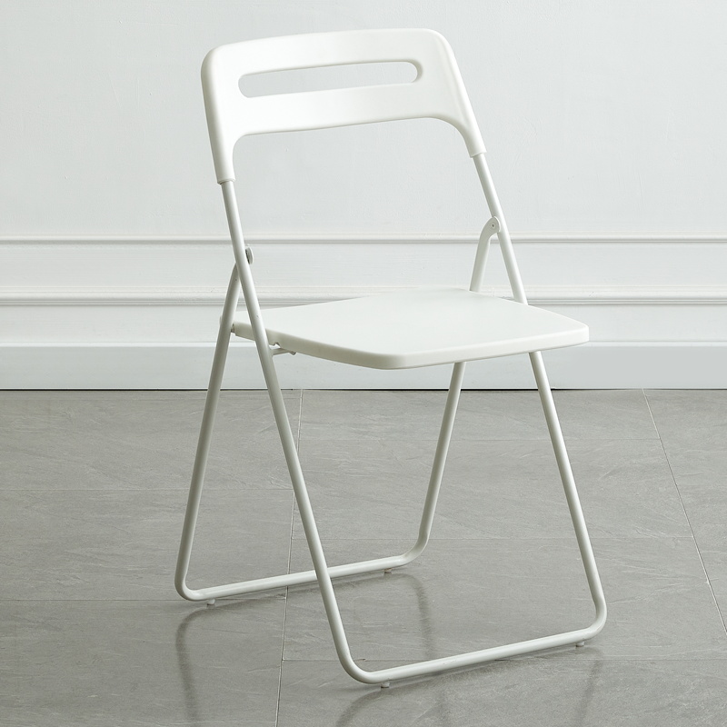 Picture of Folding chair home simple modern plastic photo chair dormitory office meeting training outdoor backrest chair stool