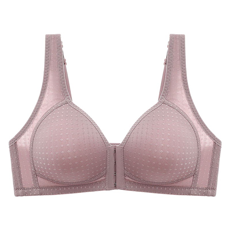 Original Front Button Anti-Sagging, Push-Up, Auxiliary Breast Reduction, No Rims, Women's Fat Mother's Large Size Thin Intimates Bra