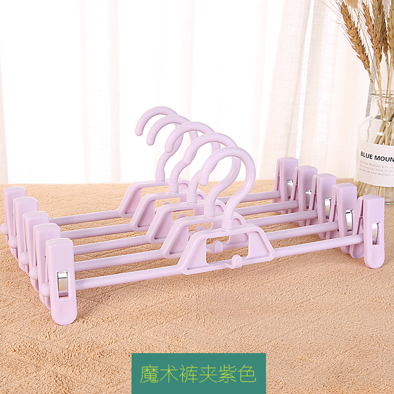 Picture of Non-slip plastic pants rack pants clip wholesale clothing store pants rack rotating hanger pants hanger clip skirt clip