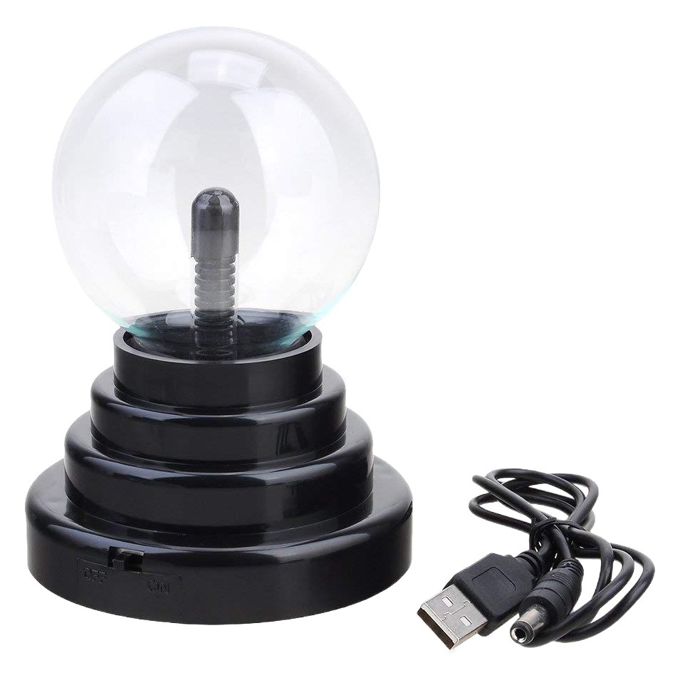 Amazon Cross-Border 3inch Ion Ball Light Export Magic Electrostatic USB Atmosphere Light Touch Lightning Ball Night Light